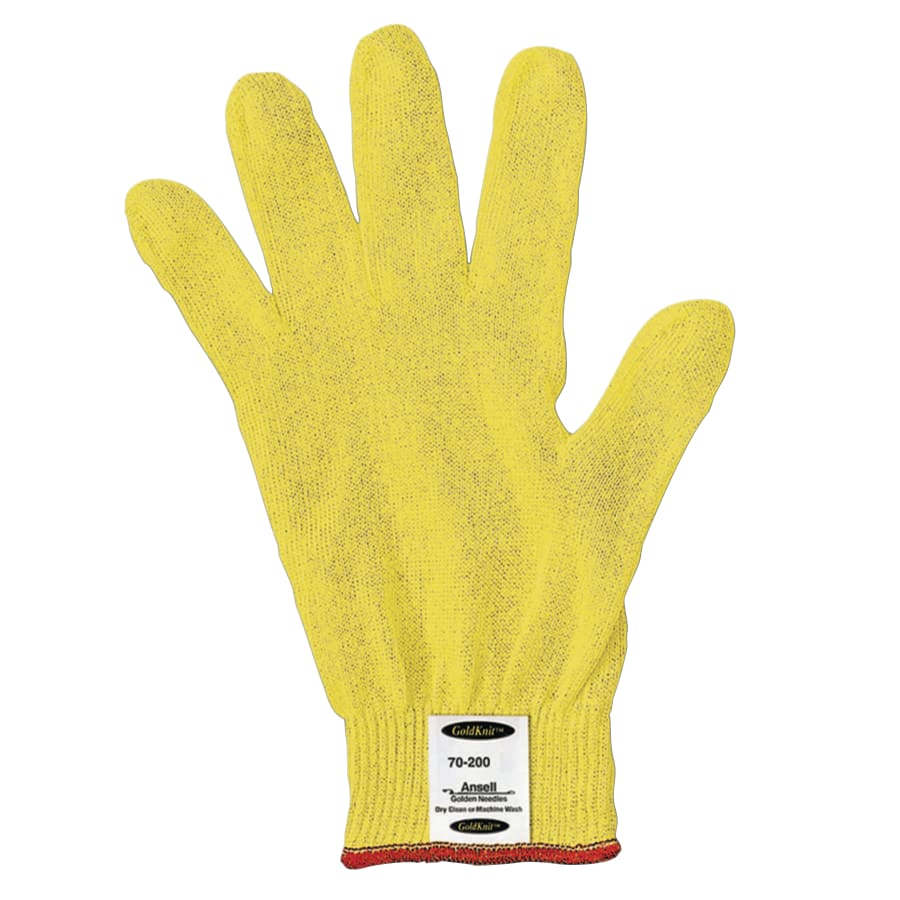 GoldKnit Lightweight Gloves, Size 7, Yellow