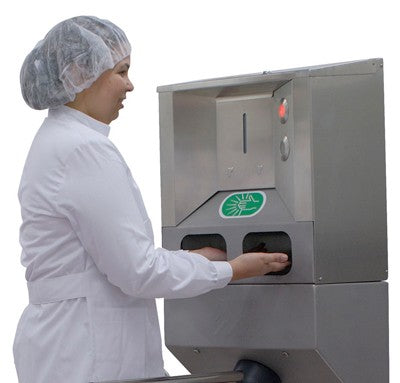 Roser Model 29795 Floor Mounted DUOMANS Hand Sanitizer With Turnstile Door