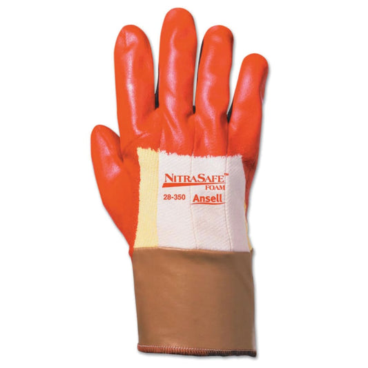 28-350 Heavy Duty Coated Gloves, Size 8, Orange