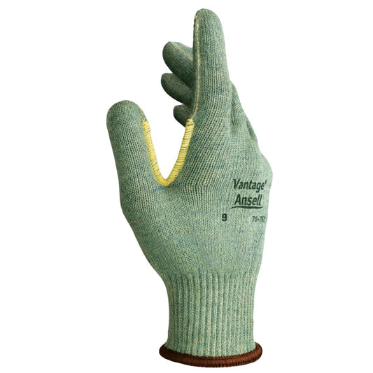 Vantage Heavy Cut Protection Gloves, Size 10, Mint, Knitted